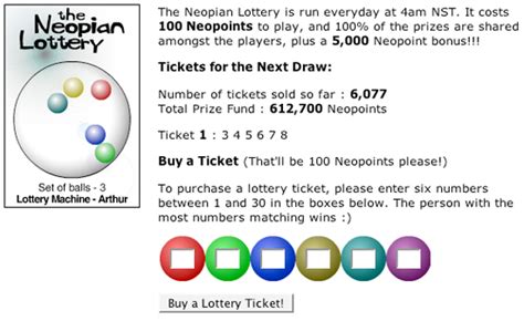 lottery neopets|The Neopian Times .
